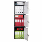 Шкаф металлический для документов AIKO "SL-150/3Т" ГРАФИТ, 1490х460х340 мм, 37 кг, S10799153502 — изображение 2