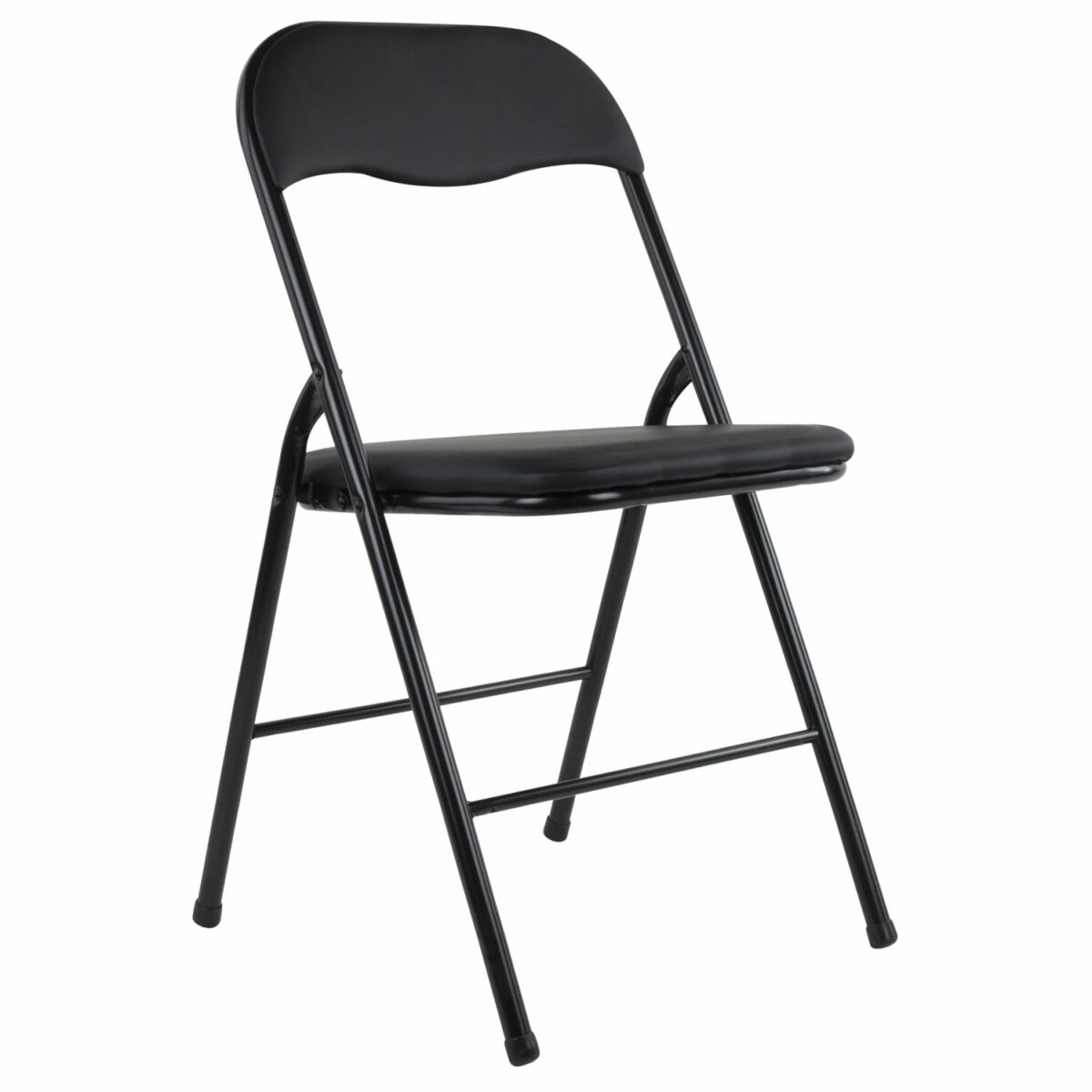 Стул складной BRABIX "Golf CF-007", черный каркас, кожзам черный, 531565 — изображение 2