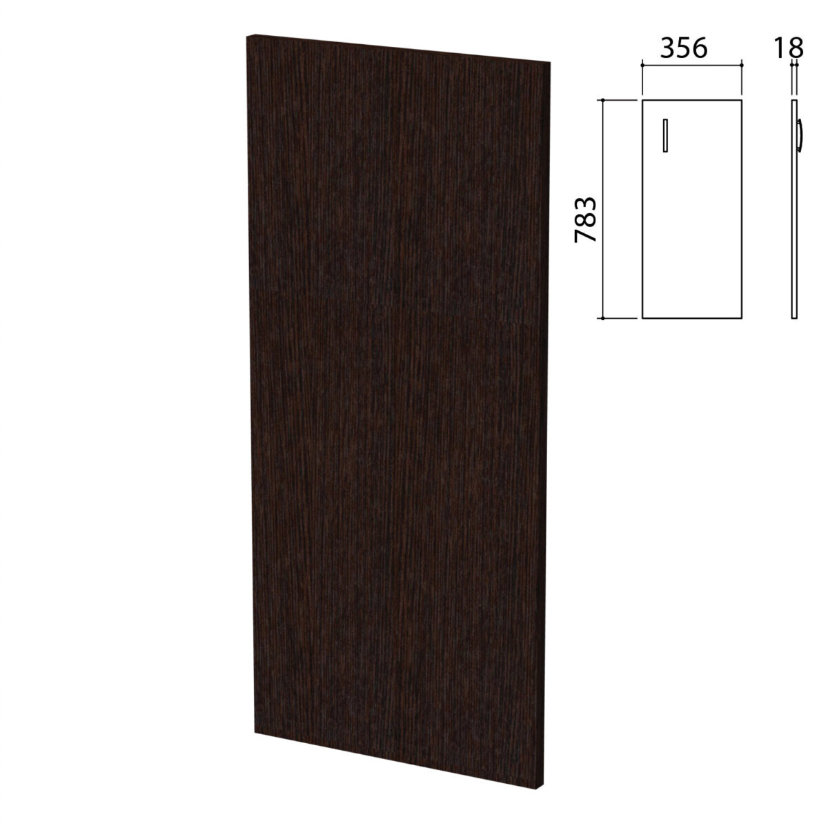 6d76ec183d2f0a50018c07052eec3351_xl Дверь ЛДСП низкая "Приоритет" (356х18х783 мм), БЕЗ ФУРНИТУР, венге, К-936, К-936 венге — изображение 1