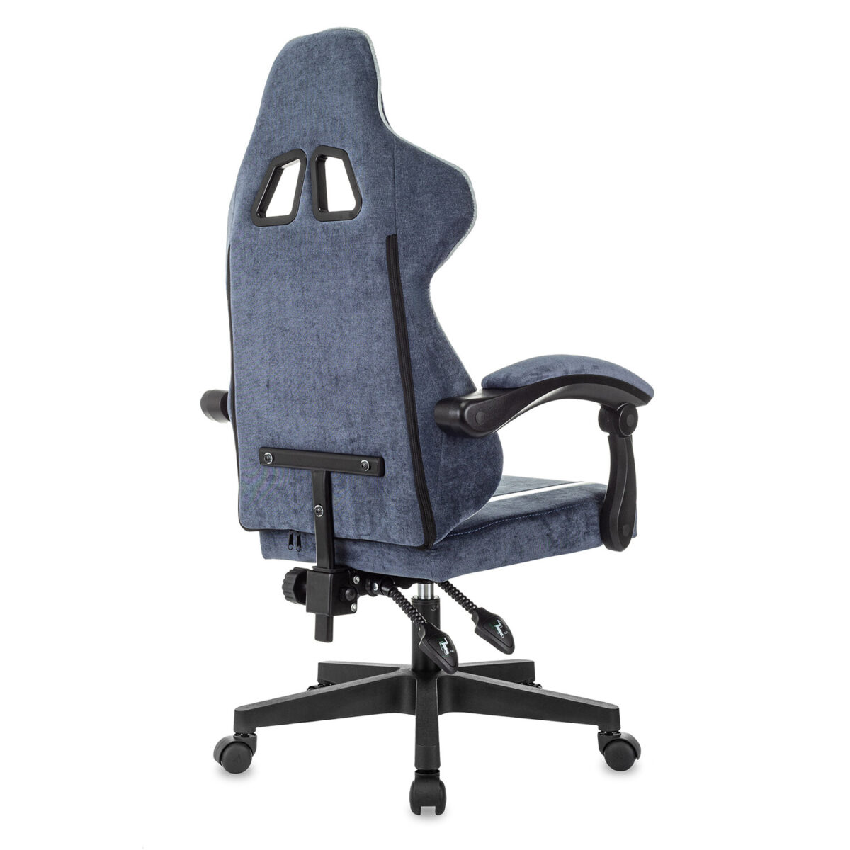 Кресло компьютерное BRABIX "Shooter GM-123", 2 подушки, ткань, синее/серое, 533212 — изображение 5