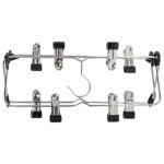 Вешалка-плечики качели, 4 секции, металлическая, с клипсами для юбок и брюк, BRABIX, 607472 — изображение 5