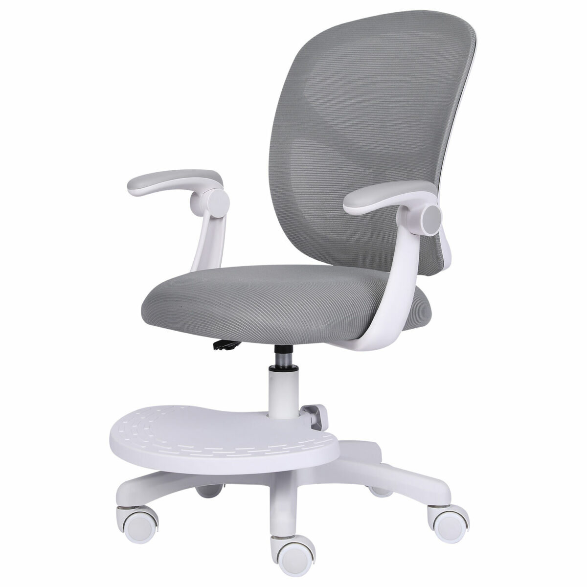 Кресло детское с подставкой для ног BRABIX "Toy MG-205", сетка/ткань TW, серое, 533153 — изображение 10