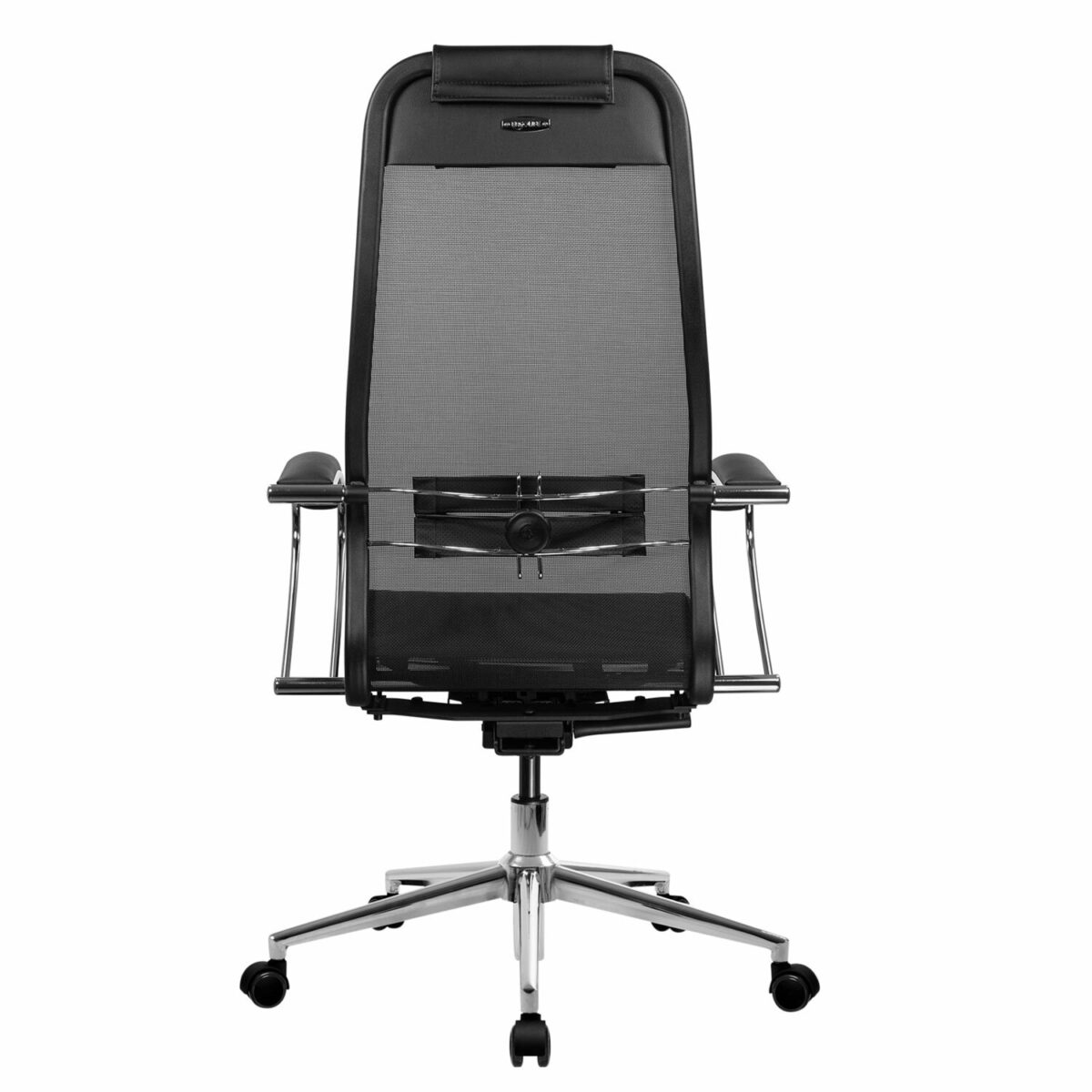 Кресло МЕТТА "ErgoLife" 10 B1-104K, хром, синхромеханизм, прочная сетка, черное — изображение 5