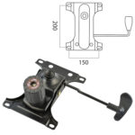 Механизм качания BRABIX "Топ-ган" для кресла, межцентровое расстояние крепежа 150х200 мм, 532007