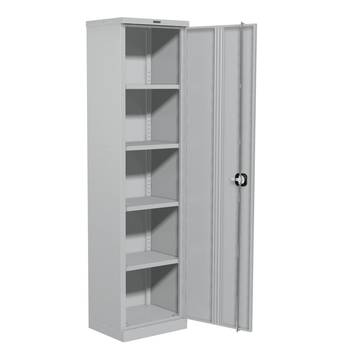 Шкаф металлический офисный BRABIX "MK 18/47/37-01", 1830х472х370 мм, 25 кг, 4 полки, разборный, 291138, S204BR181102 — изображение 7