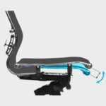 Кресло МЕТТА "ErgoLife" 10 B1-104D, хром, синхромеханизм, 2D-подлокотники, прочная сетка, черное — изображение 9