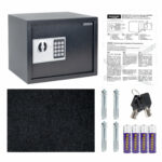 Сейф мебельный DASWERK (ДАСВЕРК) SC-250EL (250х350х250 мм), электронный замок, графит, 291343 — изображение 11