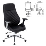 Кресло офисное CHAIRMAN CH 790, хром, эргономичное, экокожа, черное, 7145936 — изображение 2