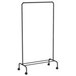 Вешалка для плечиков "Радуга-2", 1520х820х390 мм, передвижная, металл, черная, ВНП 299 Ч