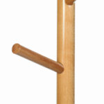 Вешалка-стойка BRABIX "CR-1906" на мраморном диске, металл белый/дерево бук, 6 крючков, 606440 — изображение 4