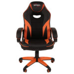 Кресло компьютерное BRABIX "Accent GM-161", TW/экокожа, черное/оранжевое, 532577, 7083505 — изображение 3