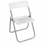 Стулья складные BRABIX "Golf Lite CF-017", КОМПЛЕКТ 4 шт., серебристый каркас, пластик, белый, 533035 — изображение 2