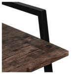 Стол на металлокаркасе BRABIX "LOFT CD-003", 640х420х840 мм, цвет морёный дуб, 641215 — изображение 8