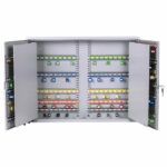 Шкафчик (Ключница) на 300 ключей BRAUBERG, 730х550х140 мм, с замком, +300 брелоков, серый, 290341 — изображение 3