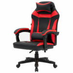 Кресло компьютерное CROMEX (КРОМЕКС) "Start GM-105", две подушки, экокожа, черное/красное, 532957 — изображение 5