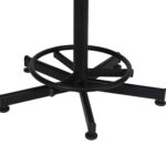 Стул кресло кассира, ресепшен РС37, на винте, без спинки, без подлокотников, кожзам, черное — изображение 3