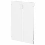 Дверь СТЕКЛО прозрачное "Арго", КОМПЛЕКТ 2 шт., 355х4х1150 мм, БЕЗ ФУРНИТУРЫ