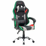 Кресло компьютерное CROMEX (КРОМЕКС) "Quantum GM-155 RGB", подсветка, две подушки, экокожа, черное/красное/серое, 532955 — изображение 19