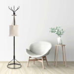 Вешалка-стойка "Ажур-2", 1,89 м, основание 46 см, 5 крючков, металл, черная — изображение 5