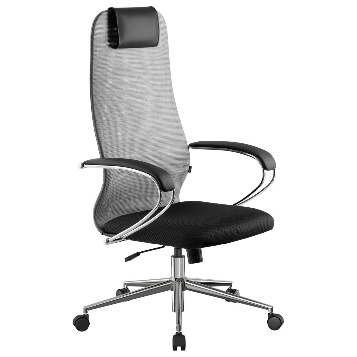 Кресло офисное BRABIX PREMIUM "Ultimate EX-800" хром, плотная двойная сетка Х2, черное/серое, 532912 — изображение 3