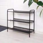 Полка для обуви "Женева-23", 645х270х600 мм, 3 полки, металл, чёрная, ПДО Ж23 Ч — изображение 5