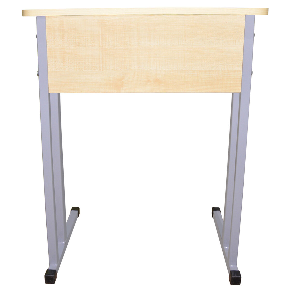 Стол-парта 1-местный нерегулируемый "Умник", 600х500х760 мм, рост 6, серый каркас, ЛДСП клён — изображение 4