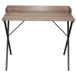 Стол на металлокаркасе BRABIX "LOFT CD-008", 900х500х780 мм, цвет морёный дуб, 641863 — изображение 2