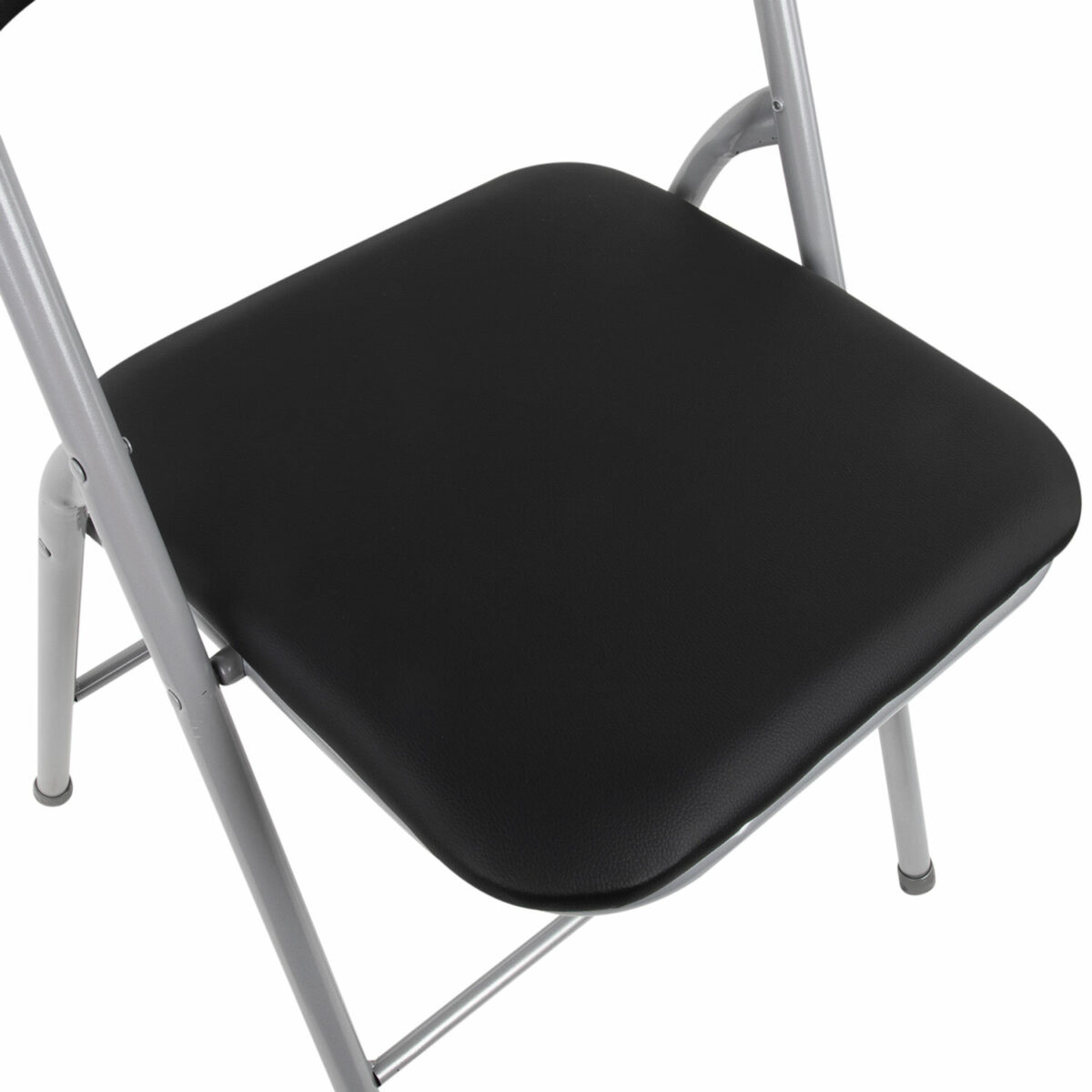 Стул складной BRABIX "Golf CF-007", серебристый каркас, кожзам чёрный, 532891 — изображение 10