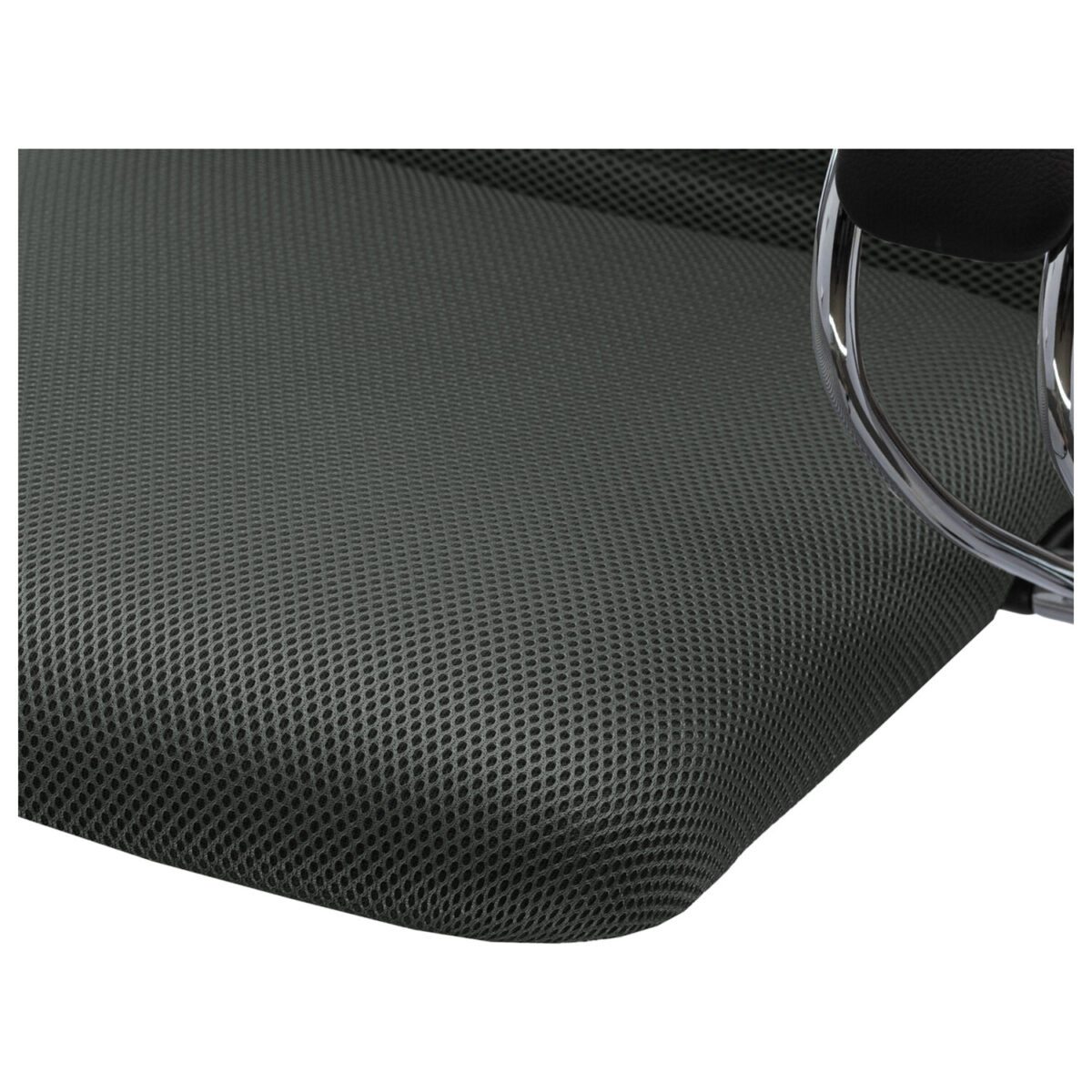 Кресло офисное МЕТТА "SU-B-10" хром, ткань-сетка, сиденье и спинка мягкие, темно-серое — изображение 14