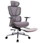 Кресло BRABIX PREMIUM "Evolution ER-700", подножка, слайдер, синхромеханизм, сетка, серое, 532948 — изображение 9