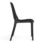 Стул для столовых, кафе, дома SHT-S75, черный металлический каркас, пластик черный — изображение 4