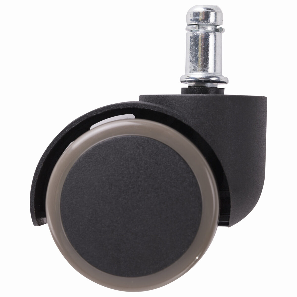 Колеса (ролики) для кресла, комплект 5 шт., прорезиненные, шток d - 11 мм, цвет черный — изображение 2