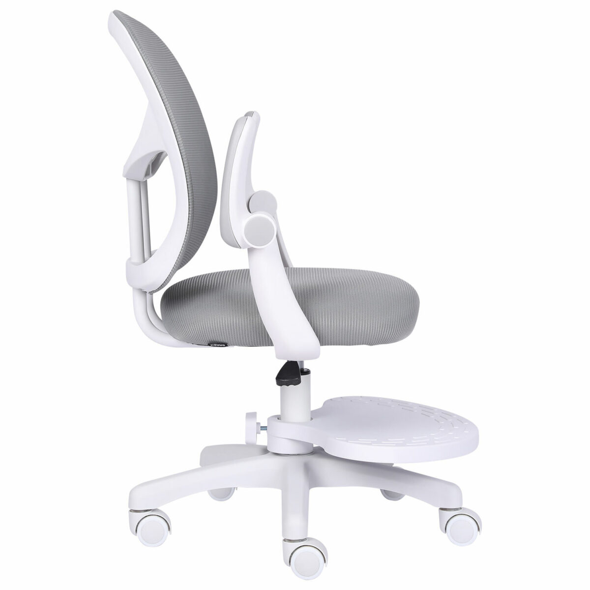 Кресло детское с подставкой для ног BRABIX "Toy MG-205", сетка/ткань TW, серое, 533153 — изображение 4