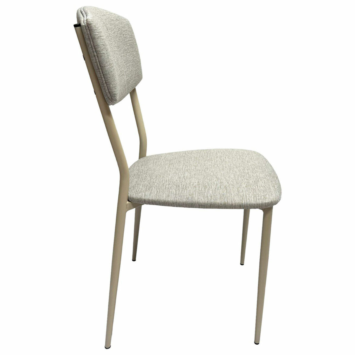 Стул для столовых, кафе, дома РС23, бежевый перламутровый каркас, рогожка бежевая — изображение 4