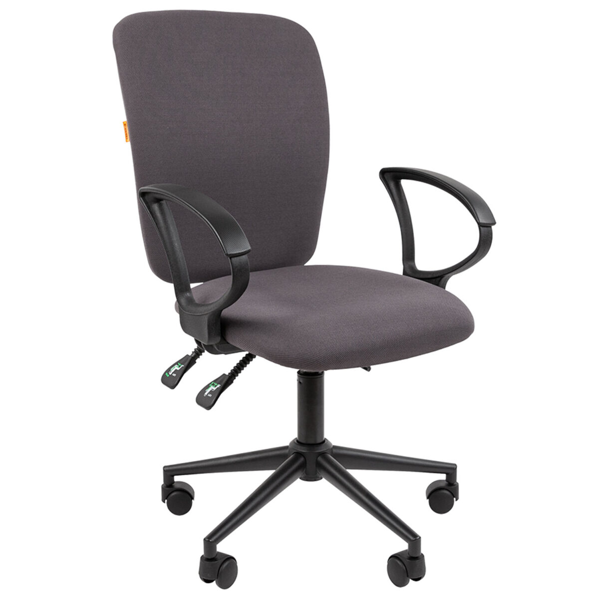 Кресло офисное Chairman CH 9801, пятилучие металл, ткань, серое, 7150936 — изображение 1