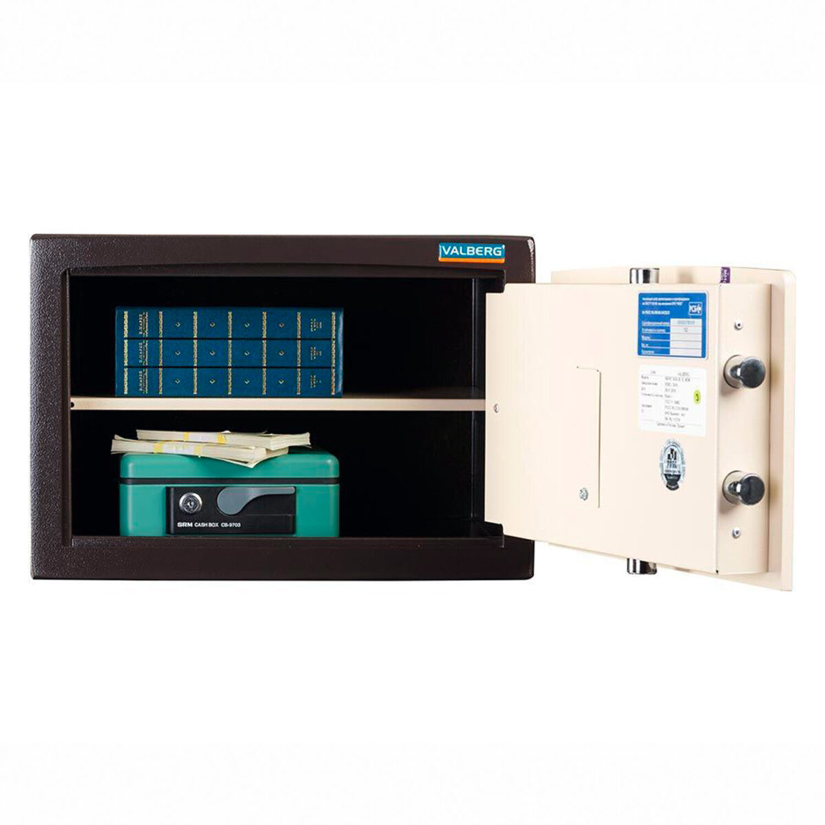 Сейф взломостойкий 1 класс VALBERG "Карат-30 EL new", 300х440х380 мм, 65 кг, электронный замок, S10499103440 — изображение 3