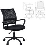 Кресло BRABIX "Cargo MG-391", до 130 кг, пятилучие металлическое, ткань/сетка, черное, 532786 — изображение 2