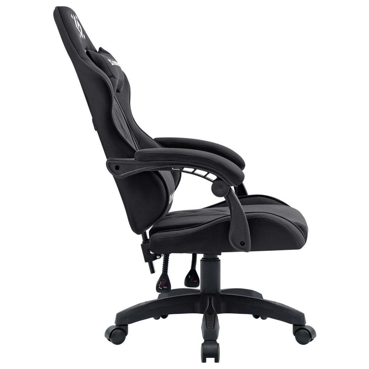 Кресло компьютерное DEFENDER "Breeze", 2 подушки, ткань, черное, 64299 — изображение 7