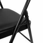 Стул складной BRABIX "Golf Plus CF-003 КОМФОРТ", черный каркас, кожзам черный, В КОРОБЕ, 533026 — изображение 9