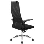 Кресло BRABIX PREMIUM "Ultimate EX-801" хром, плотная двойная сетка Х2, черное, 532917 — изображение 6