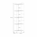 Стеллаж на металлокаркасе "Валенсия-15", 455х300х1555 мм, 5 полок, черный, СТВ15 Ч — изображение 2