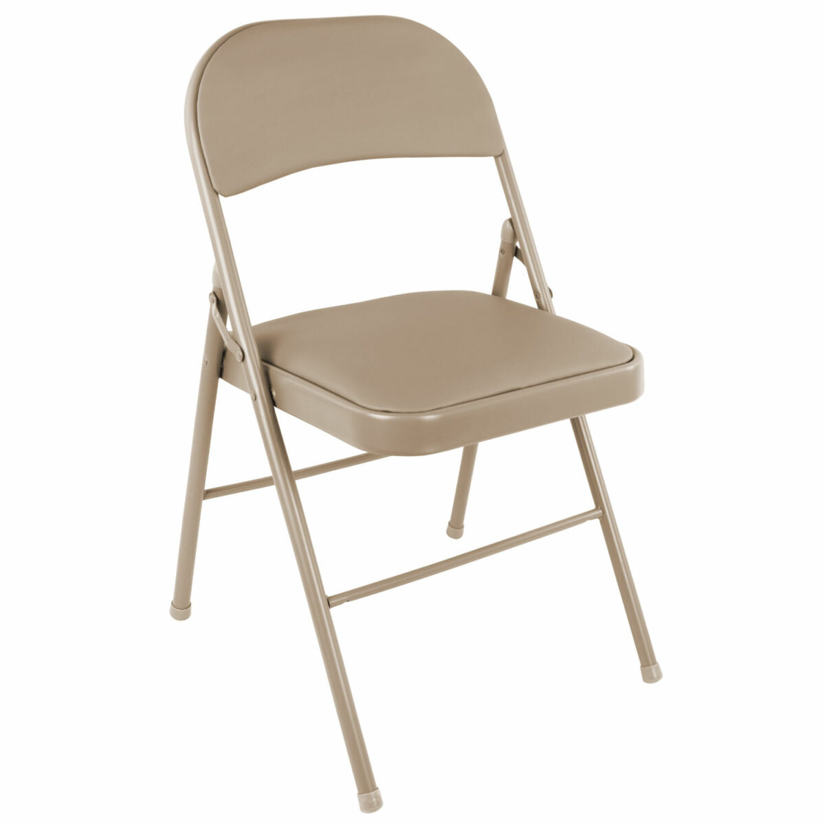 Стул складной BRABIX "Golf Plus CF-003 Комфорт", бежевый каркас, кожзам бежевый, 531567 — изображение 1
