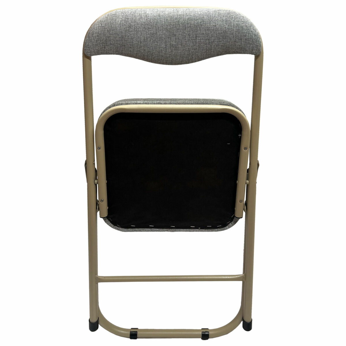 Стул складной для дома и офиса РС04К комфорт, бежевый перламутровый каркас, рогожка бежевая — изображение 5