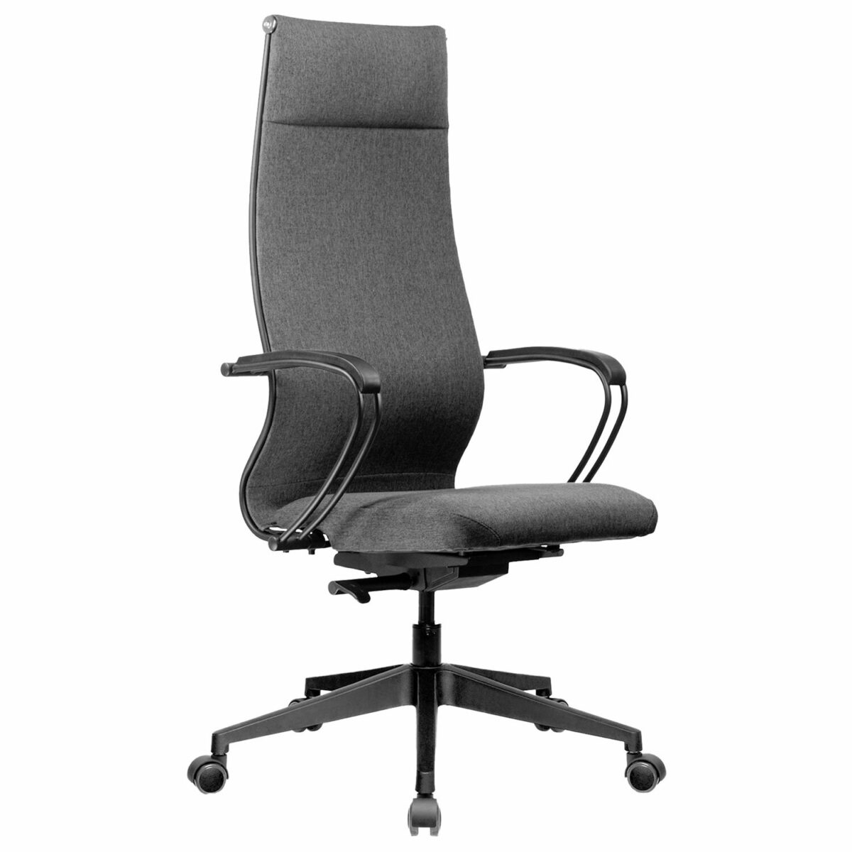 Кресло МЕТТА "ErgoLife" 10 B1-162K, пластик, синхромеханизм, ткань, темно-серое — изображение 3