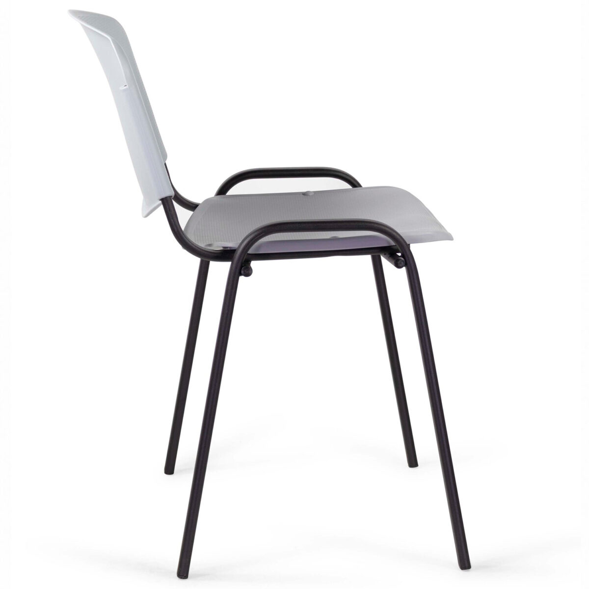 Стул STAFF "Iso Plast CF-009", черный каркас, пластик серый, 532570 — изображение 4