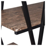 Стол на металлокаркасе BRABIX "LOFT CD-004", 1200х535х1110 мм, 3 полки, цвет морёный дуб, 641218 — изображение 7