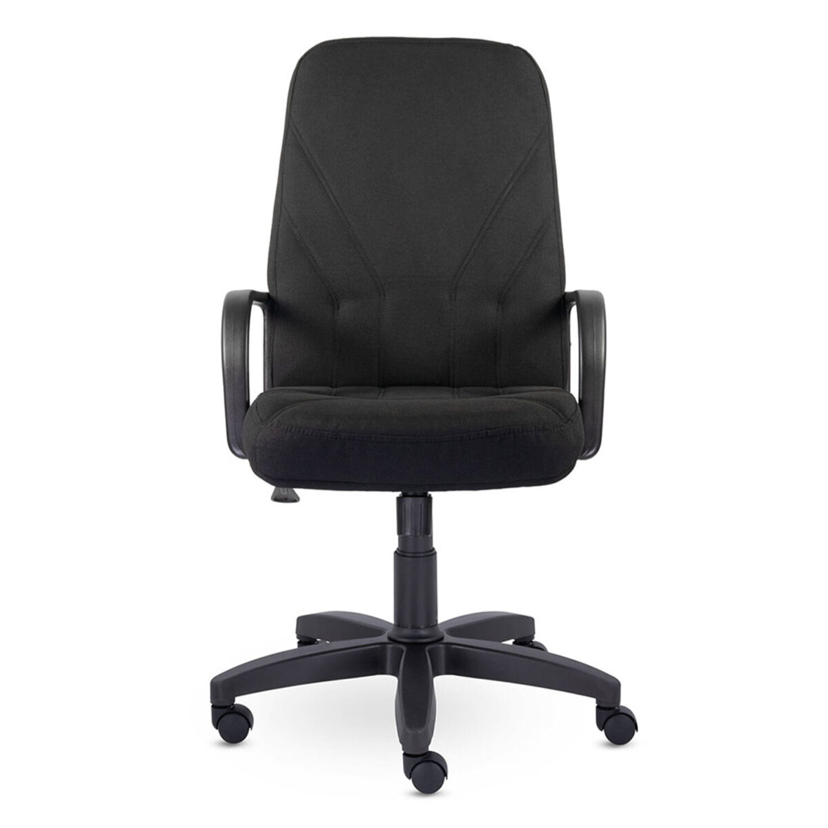 Кресло офисное "Менеджер", ткань, монолитный каркас, черное С-11, В-14 — изображение 3