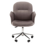Кресло офисное Chairman CH 130, велюр, темно-серое, 7142119 — изображение 3