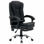 Кресло офисное CROMEX (КРОМЕКС) "Lounge MS-007", подножка, 6 массажных модулей, экокожа, черное, 532960 — изображение 5