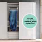 Вешалка-плечики качели 3 секции, металлическая, для юбок и брюк, ПВХ-покрытие, BRABIX, 607473 — изображение 12